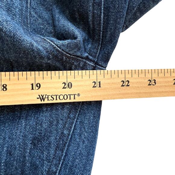 Simon James Cathcart London Jean Jacket Mens 42 Blue Dark Wash Denim Designer - Picture 3 of 7